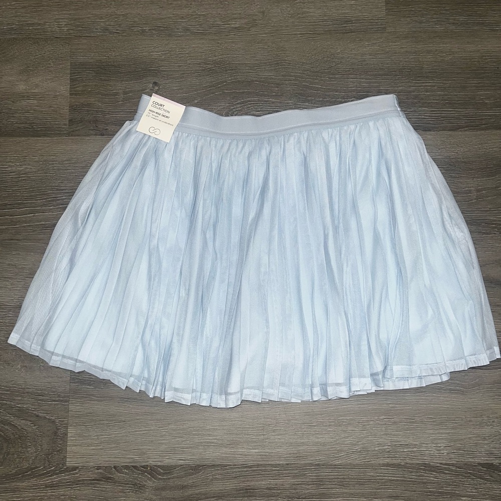 Calia Court Collection Light Blue High-Rise Skort NWT